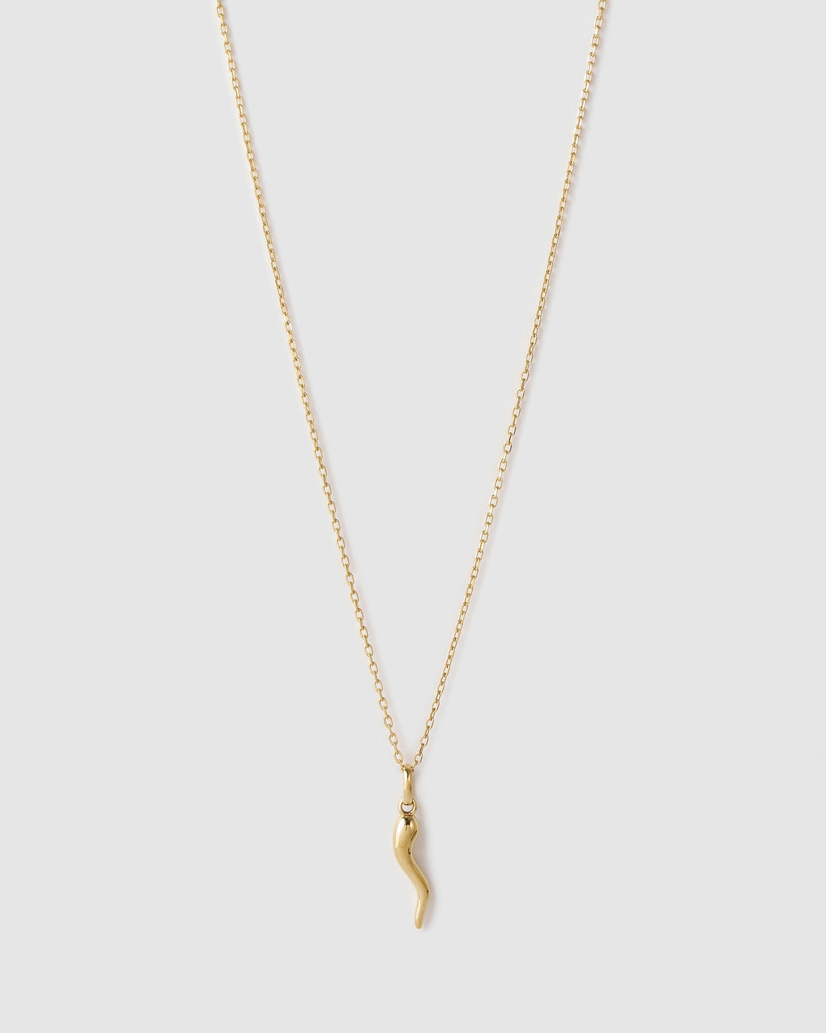 Colar Pingente Cornicello Grande - Ouro 18K | SILLENE