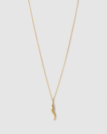 Colar Pingente Cornicello Grande - Ouro 18K | SILLENE