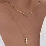 Colar Pingente Cruz - Ouro 18K | SILLENE