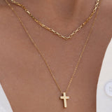 Colar Pingente Cruz - Ouro 18K | SILLENE