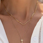 Colar Pingente Cruz - Ouro 18K | SILLENE