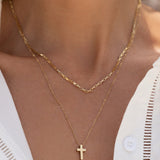 Colar Pingente Cruz - Ouro 18K | SILLENE