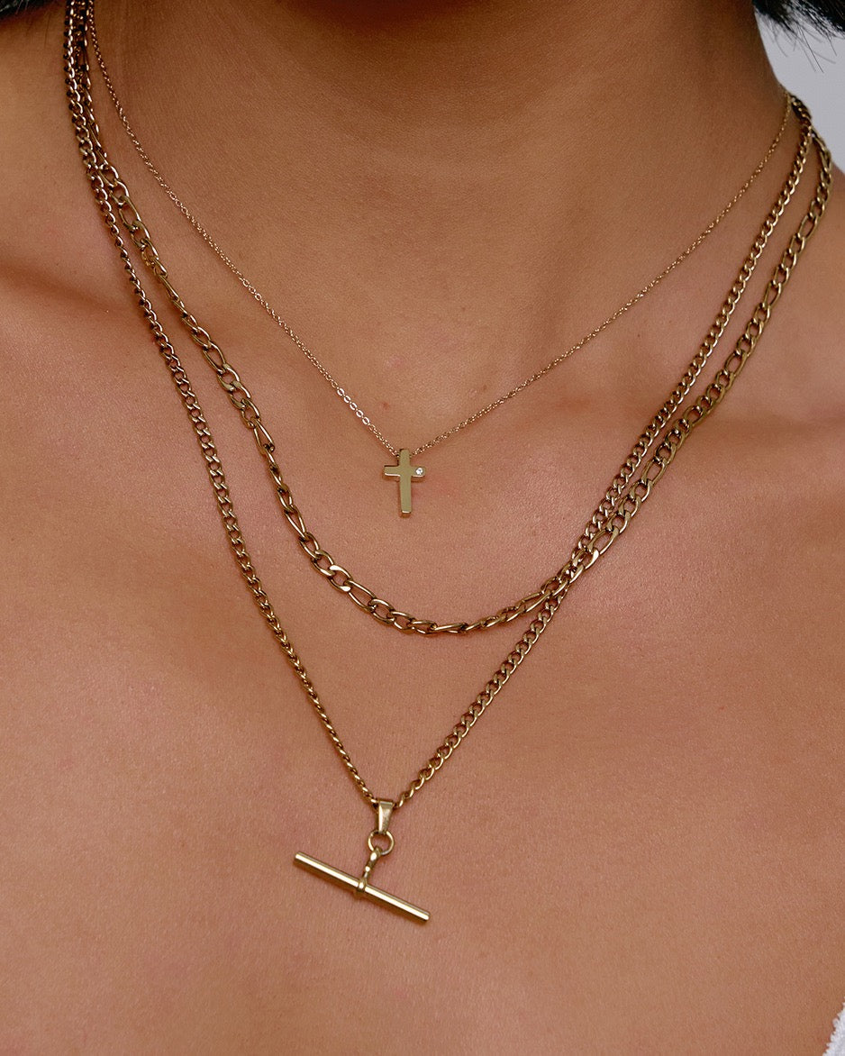 Colar Pingente Cruz - Ouro 18K | SILLENE