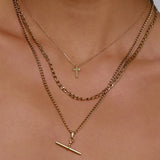 Colar Pingente Cruz - Ouro 18K | SILLENE