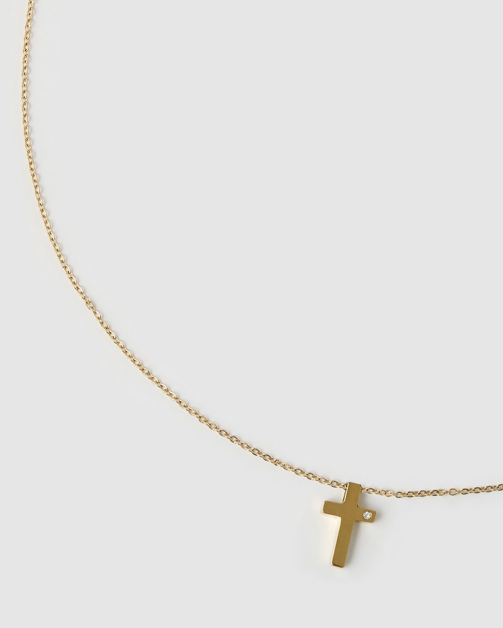 Colar Pingente Cruz - Ouro 18K | SILLENE