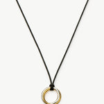 Colar Pingente Entrelaçado Cordão - Ouro e Prata | SILLENE
