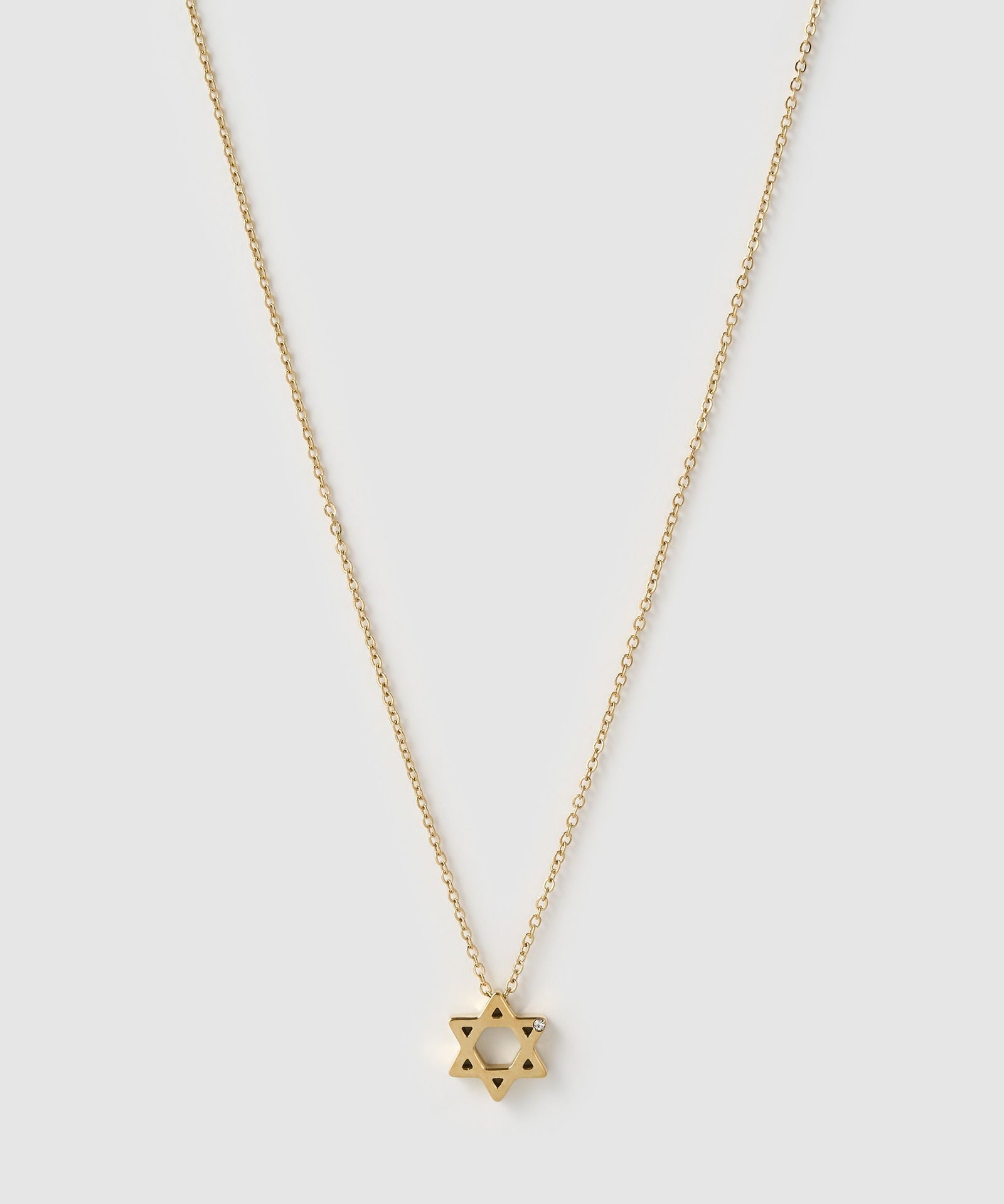 Colar Pingente Estrela de Davi - Ouro 18K | SILLENE