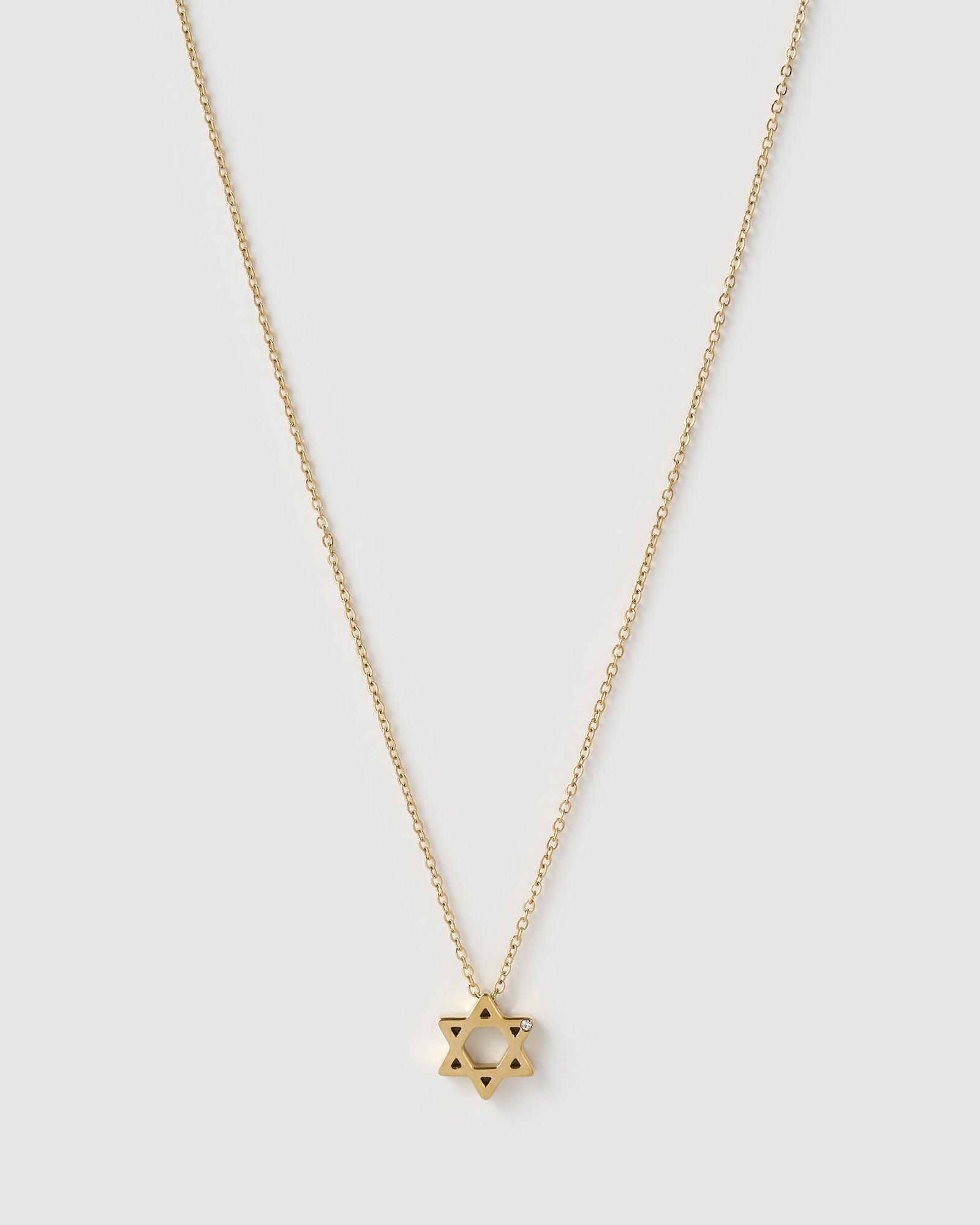 Colar Pingente Estrela de Davi - Ouro 18K | SILLENE