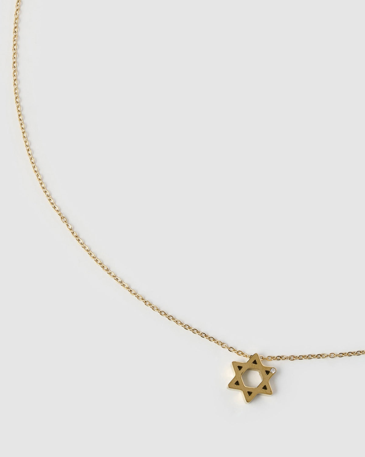 Colar Pingente Estrela de Davi - Ouro 18K | SILLENE