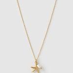 Colar Pingente Estrela do Mar Laguna - Ouro 18K | SILLENE