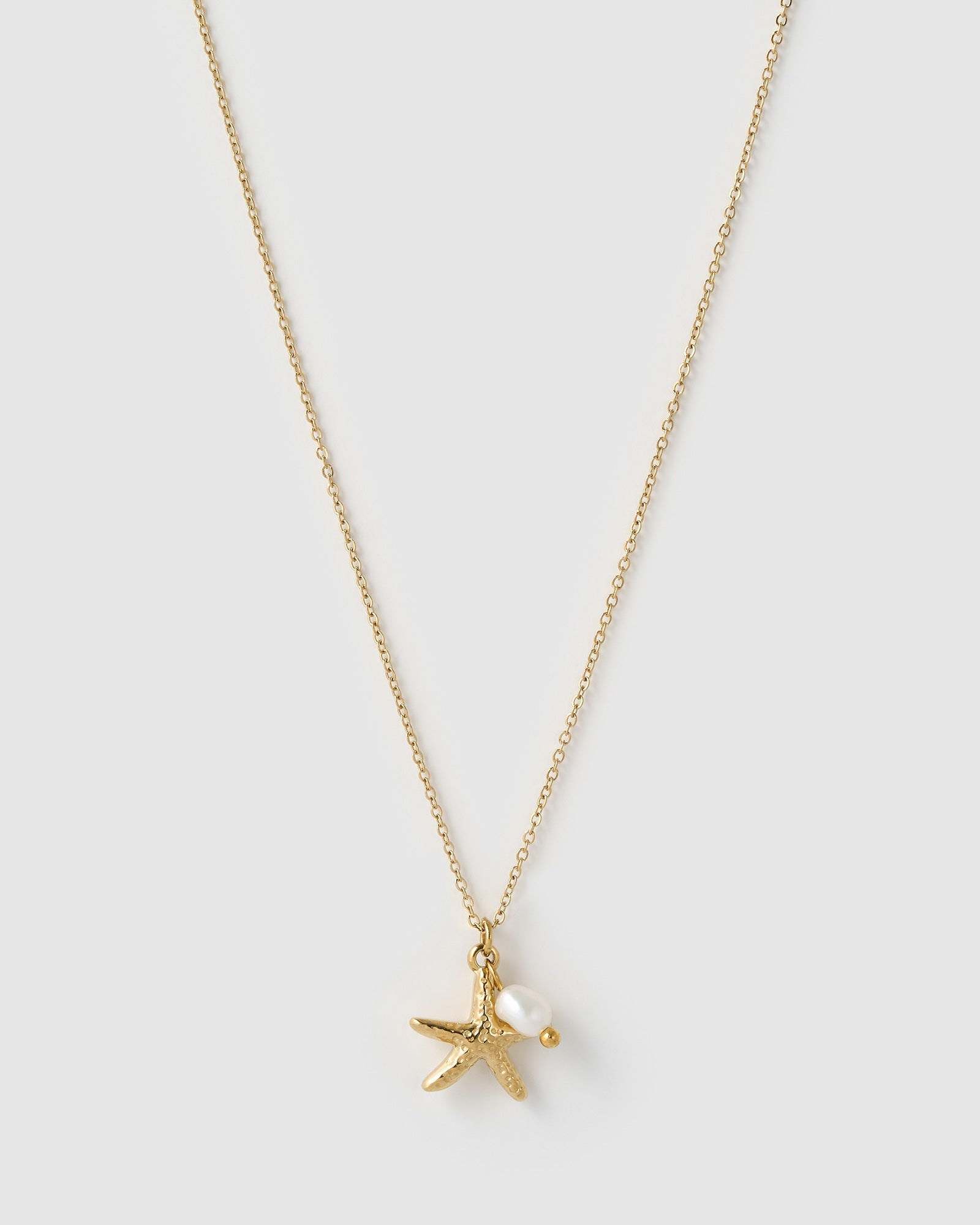 Colar Pingente Estrela do Mar Laguna - Ouro 18K | SILLENE