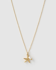 Colar Pingente Estrela do Mar Laguna - Ouro 18K | SILLENE