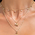 Colar Pingente Estrela do Mar Laguna - Ouro 18K | SILLENE