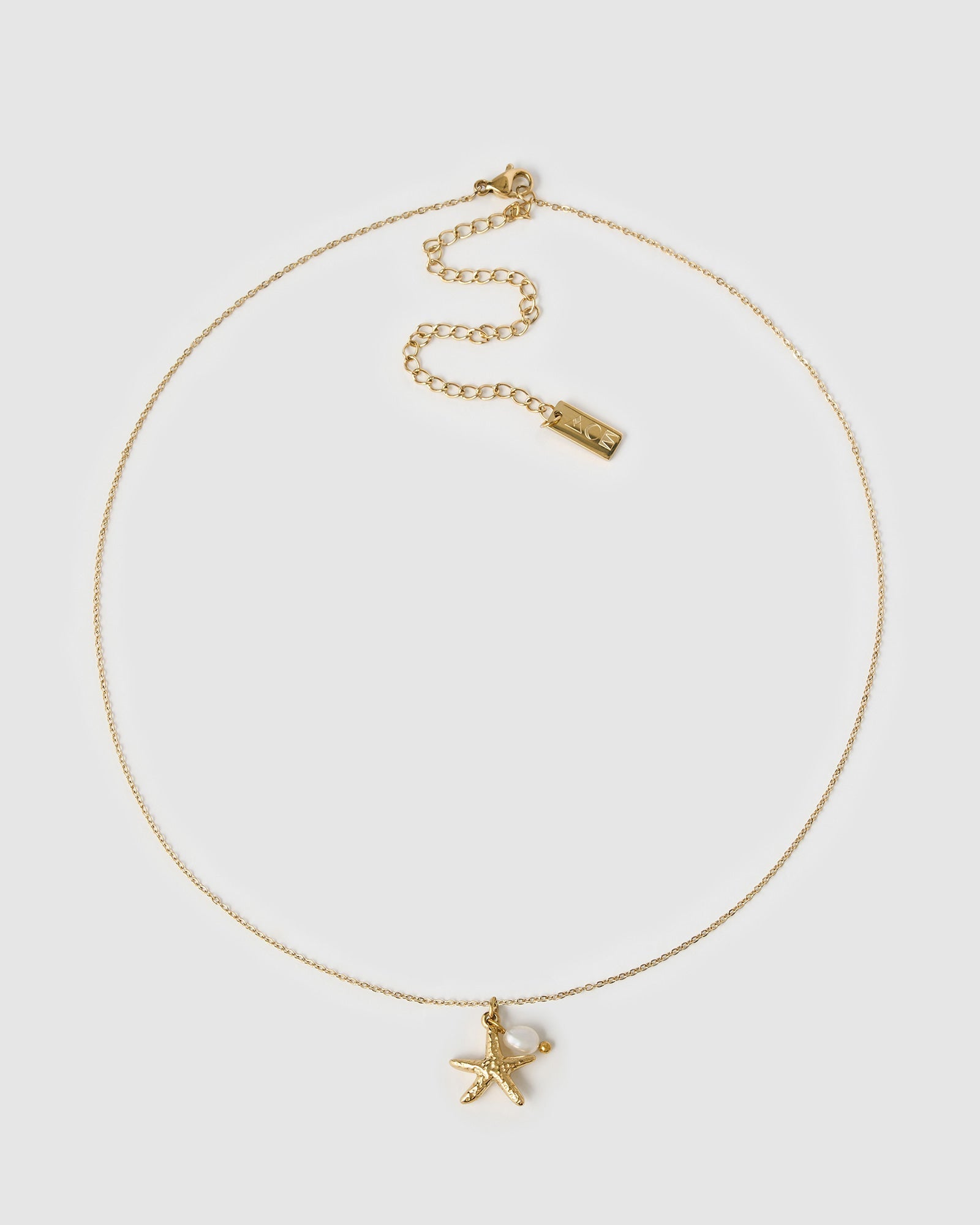 Colar Pingente Estrela do Mar Laguna - Ouro 18K | SILLENE