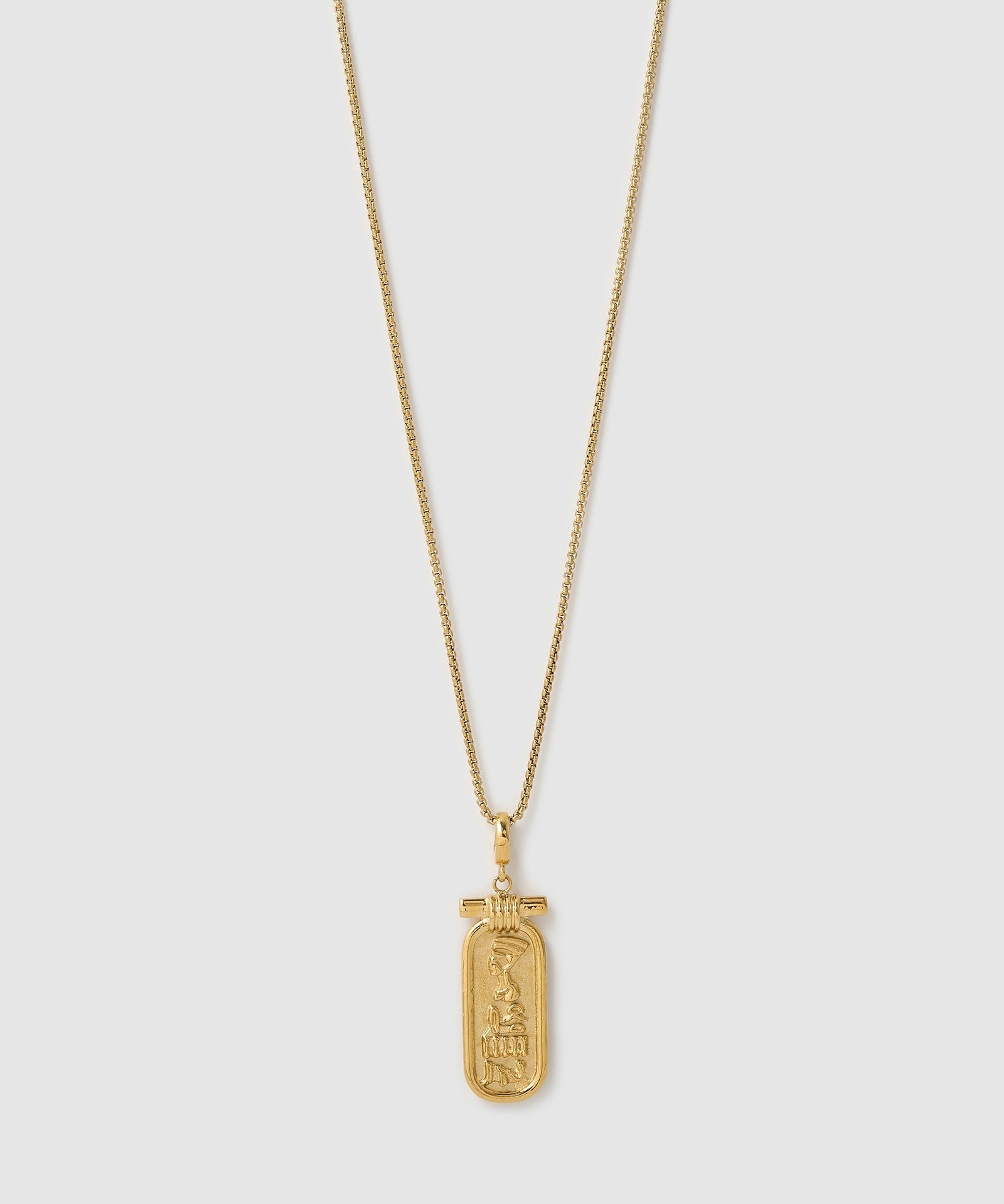 Colar Pingente Faraó Pharaoh - Ouro 18K | SILLENE