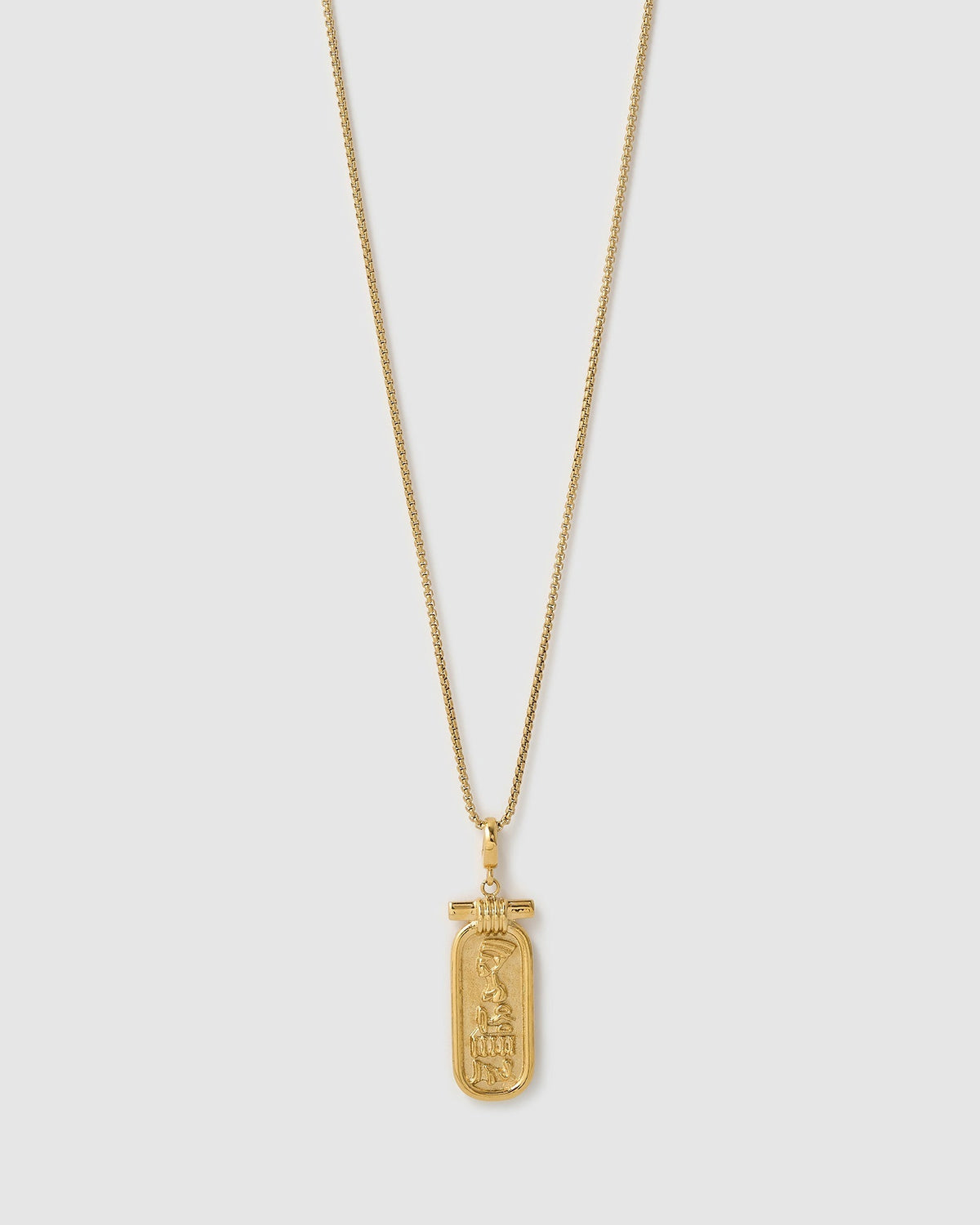 Colar Pingente Faraó Pharaoh - Ouro 18K | SILLENE