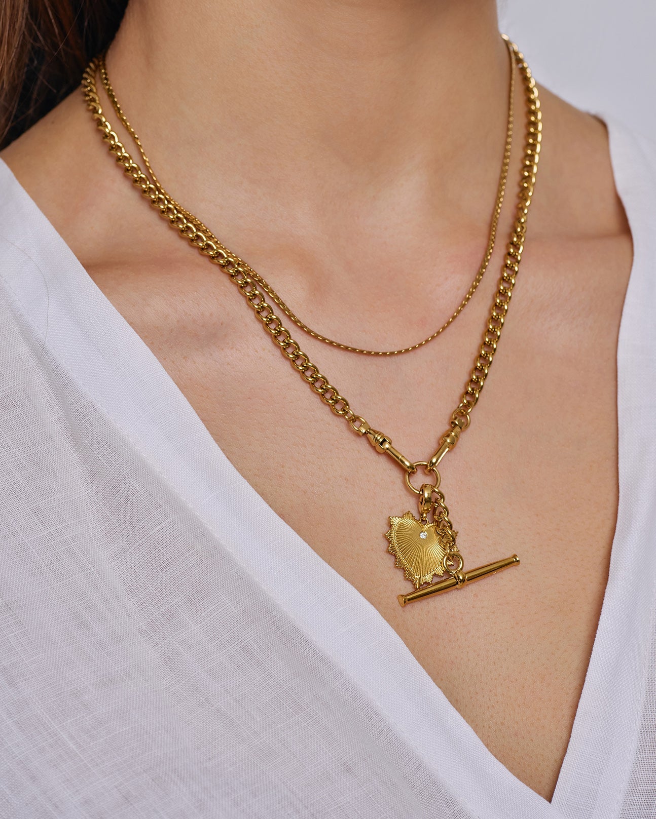 Colar Pingente Fivela Everleigh - Ouro 18K | SILLENE