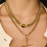 Colar Pingente Fivela Lottie - Ouro 18K | SILLENE