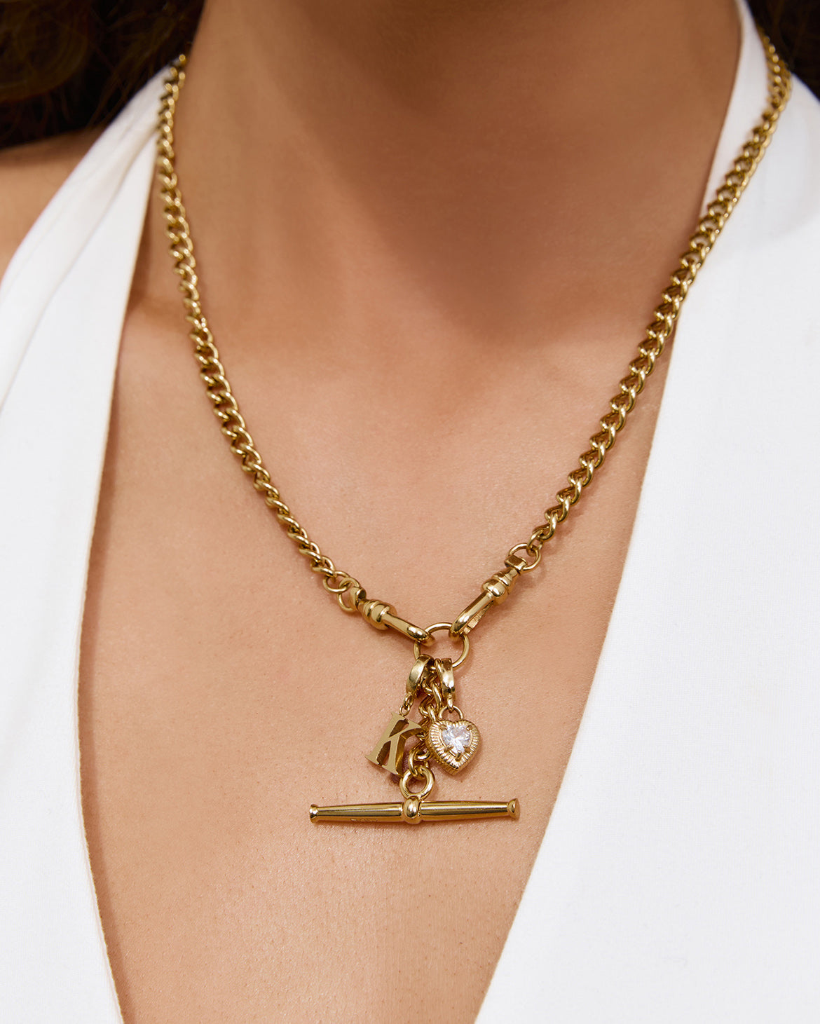 Colar Pingente Fivela Lottie - Ouro 18K | SILLENE