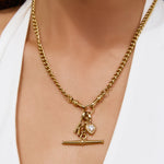 Colar Pingente Fivela Lottie - Ouro 18K | SILLENE