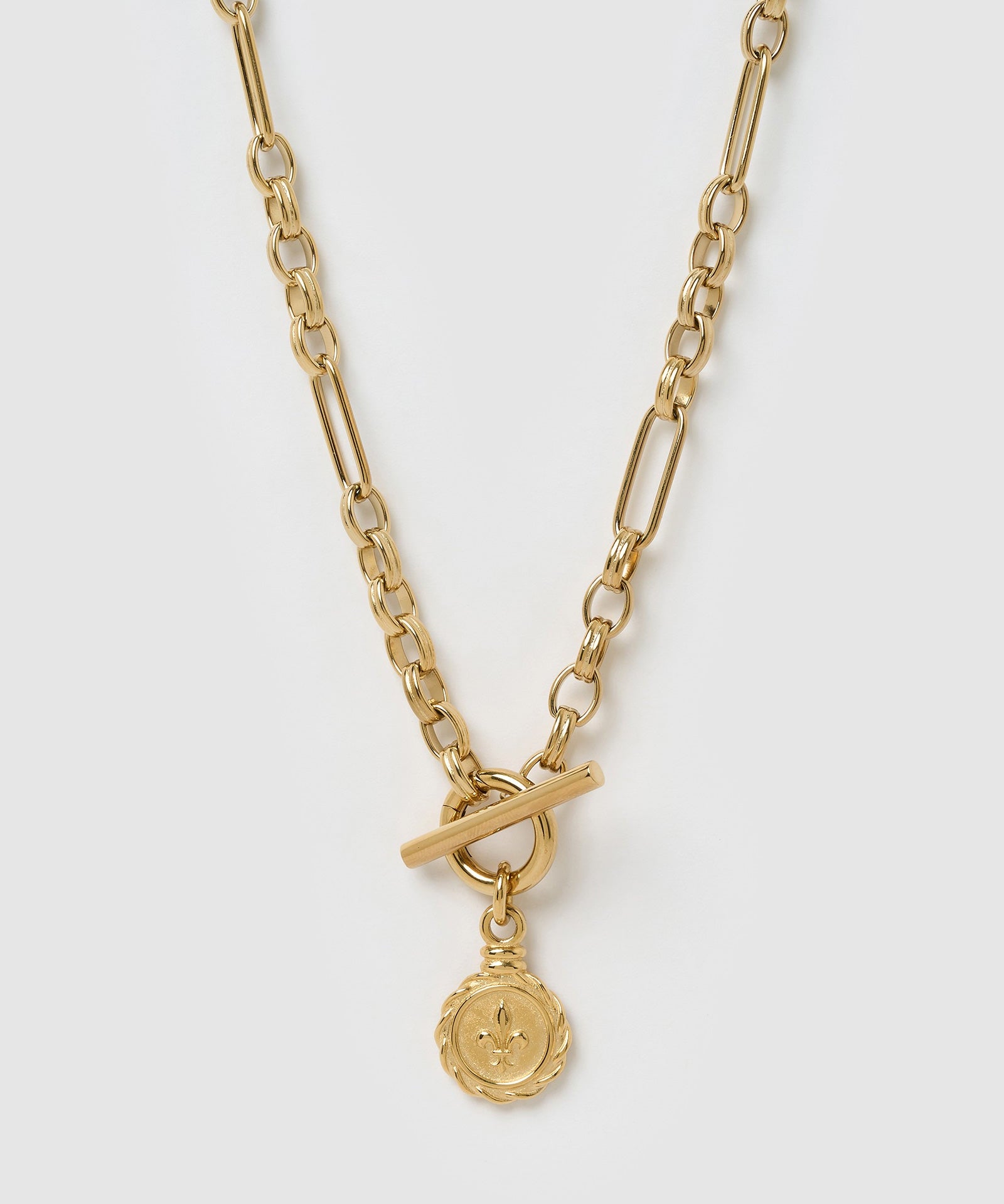 Colar Pingente Flor de Lis - Ouro 18K | SILLENE