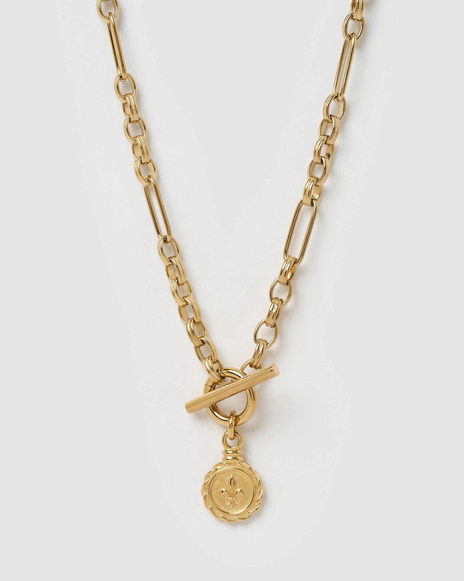 Colar Pingente Flor de Lis - Ouro 18K | SILLENE