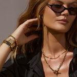 Colar Pingente Flor de Lis - Ouro 18K | SILLENE