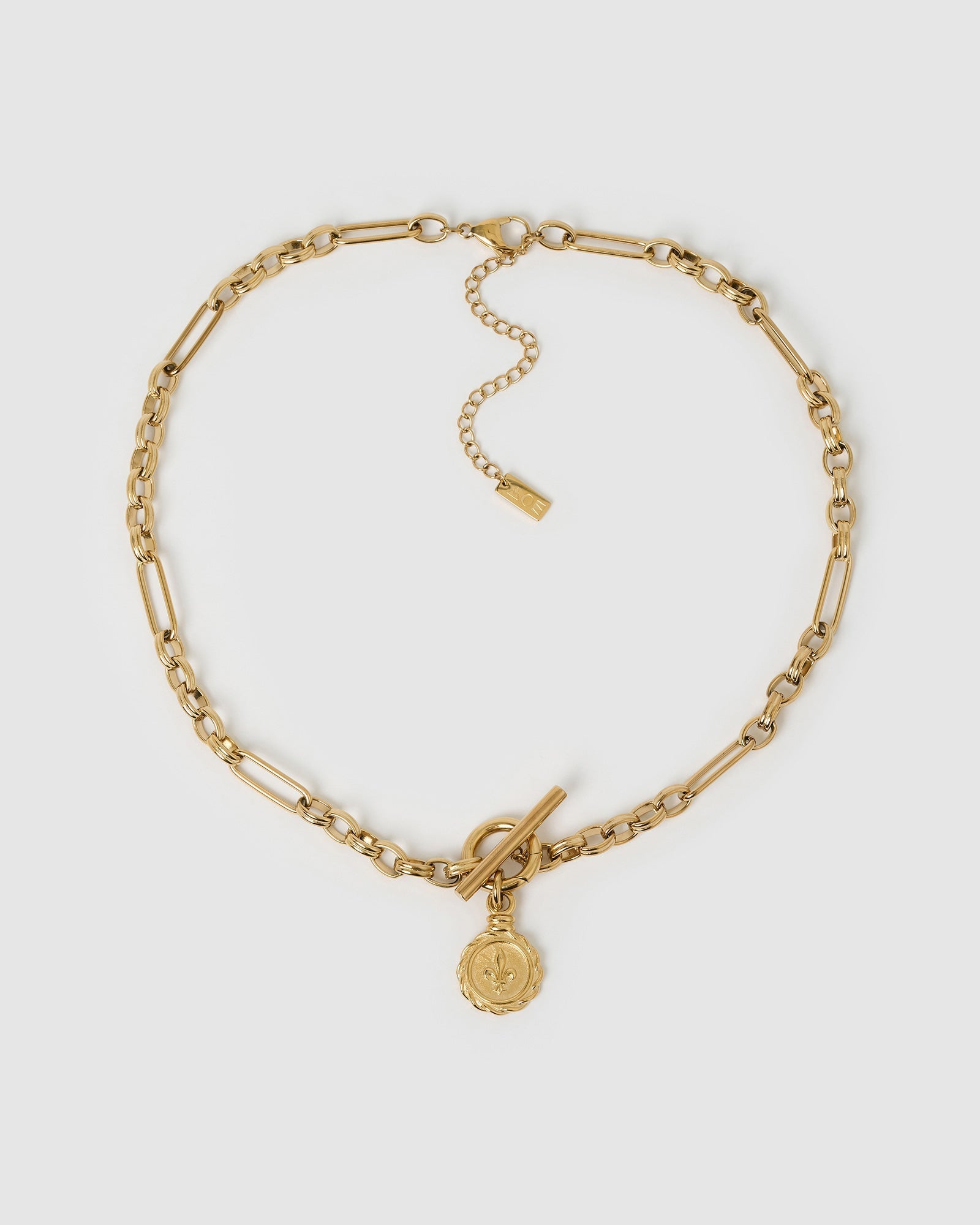 Colar Pingente Flor de Lis - Ouro 18K | SILLENE