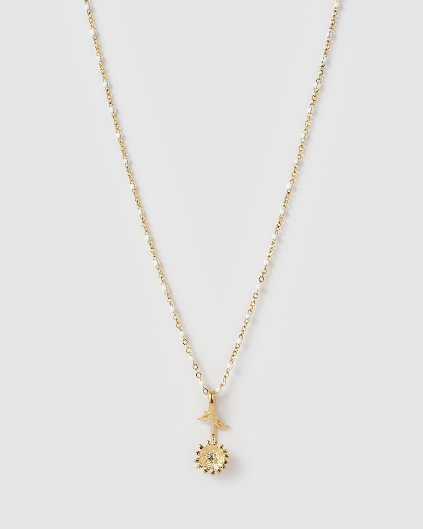 Colar Pingente Girassol Blossom - Ouro 18K | SILLENE