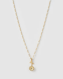 Colar Pingente Girassol Blossom - Ouro 18K | SILLENE