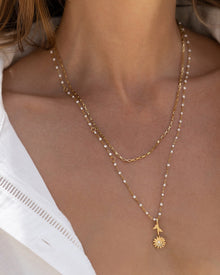 Colar Pingente Girassol Blossom - Ouro 18K | SILLENE