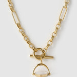 Colar Pingente Giratório Delilah - Lápis-Lazúli - Ouro 18K | SILLENE