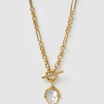 Colar Pingente Giratório Delilah - Malaquita - Ouro 18K | SILLENE