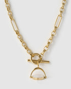 Colar Pingente Giratório Delilah - Malaquita - Ouro 18K | SILLENE