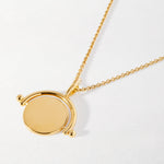 Colar Pingente Giratório - Ouro 18K | SILLENE