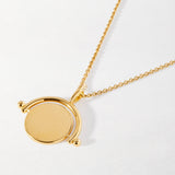 Colar Pingente Giratório - Ouro 18K | SILLENE