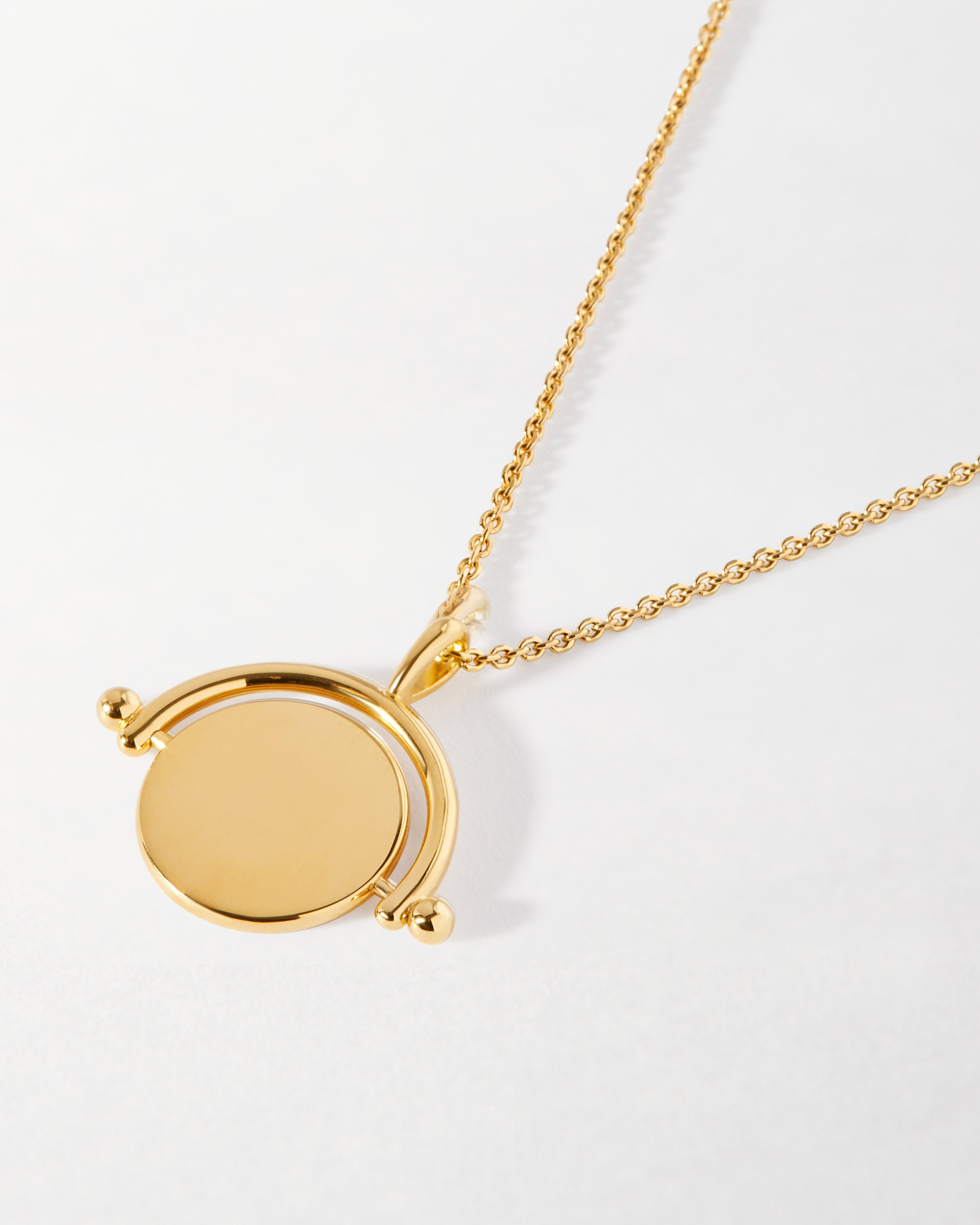 Colar Pingente Giratório - Ouro 18K | SILLENE