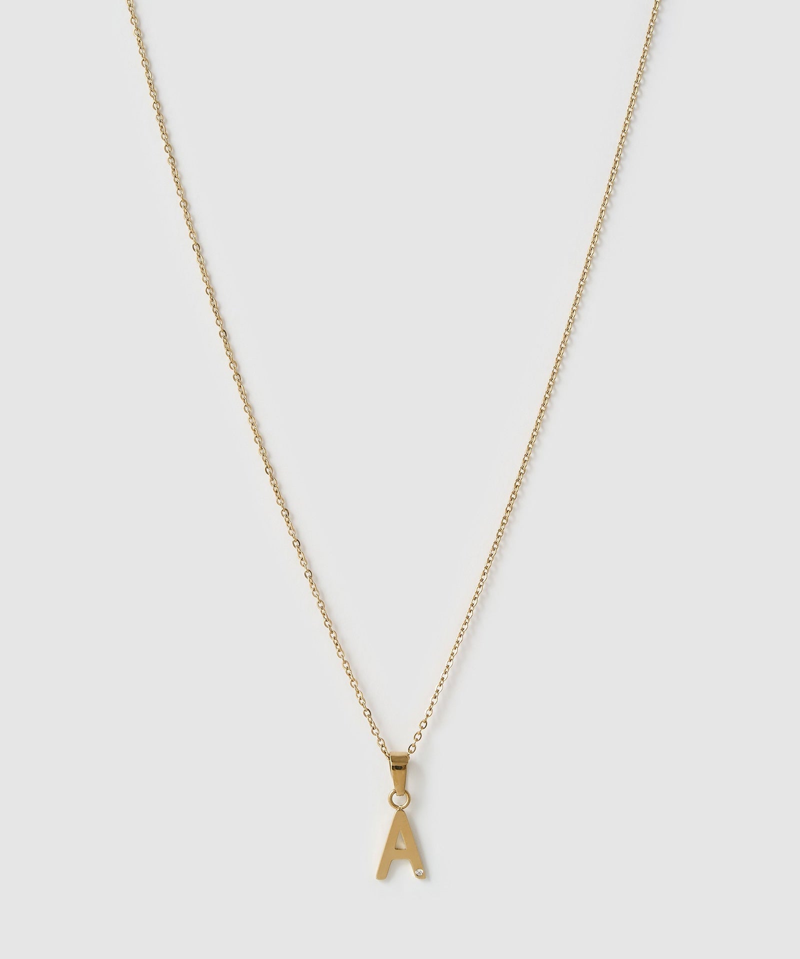 Colar Pingente Inicial - Ouro 18K | SILLENE - A