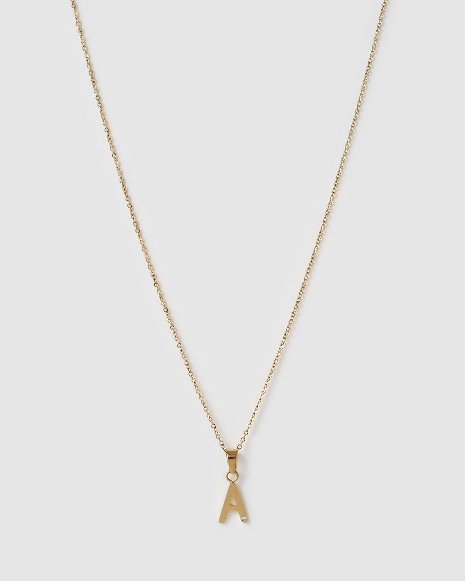 Colar Pingente Inicial - Ouro 18K | SILLENE - A
