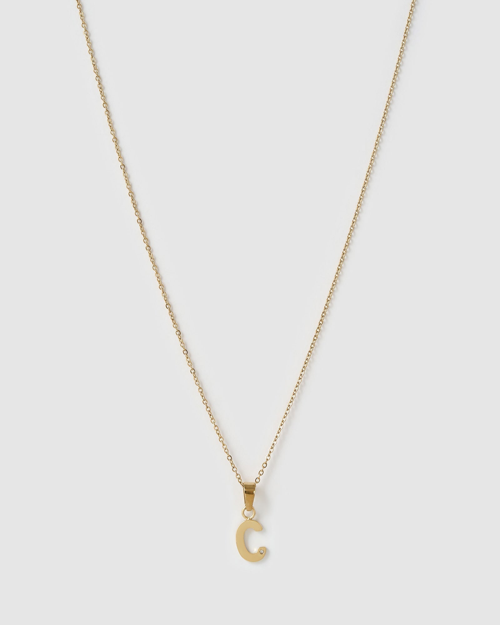 Colar Pingente Inicial - Ouro 18K | SILLENE - C