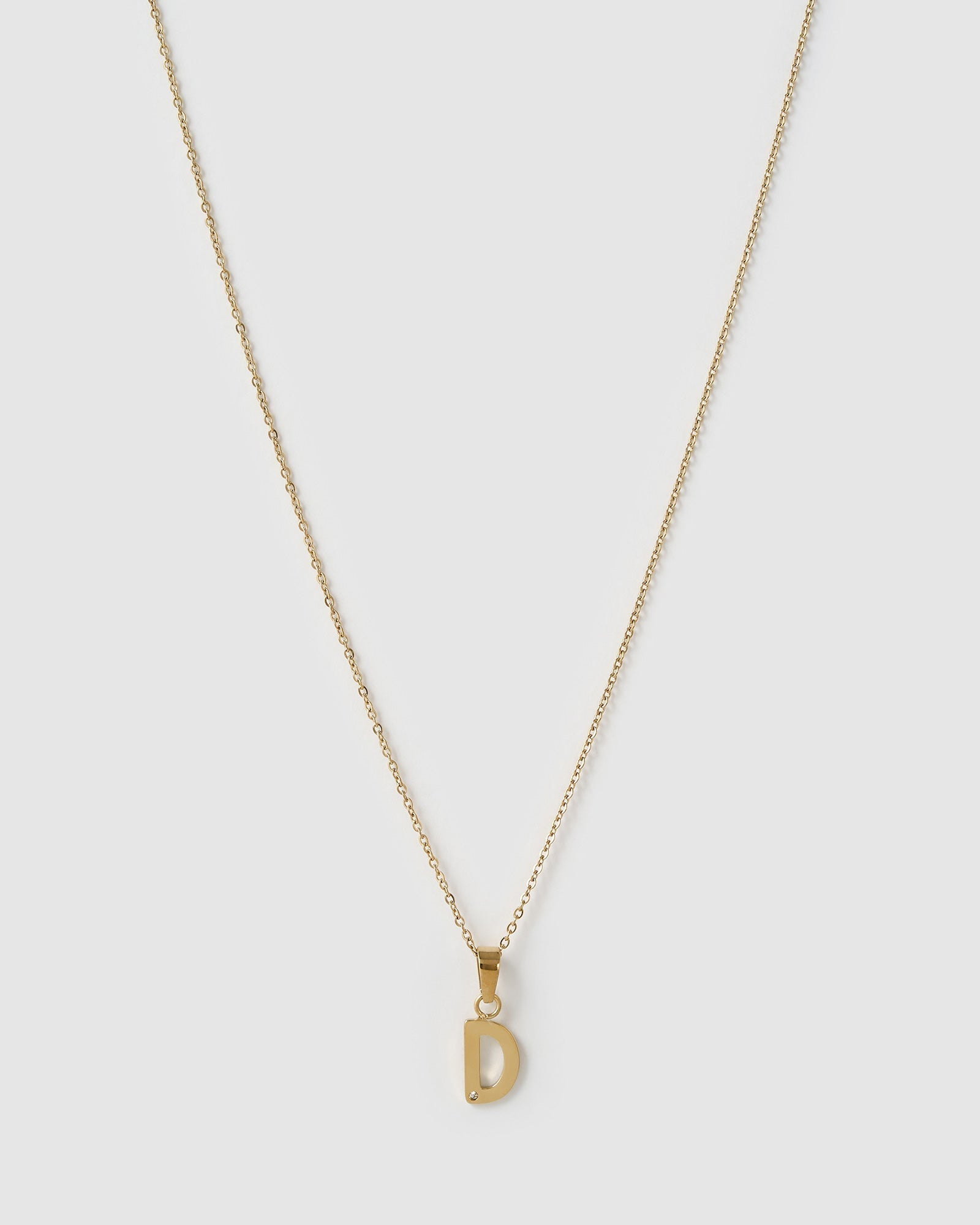 Colar Pingente Inicial - Ouro 18K | SILLENE - D
