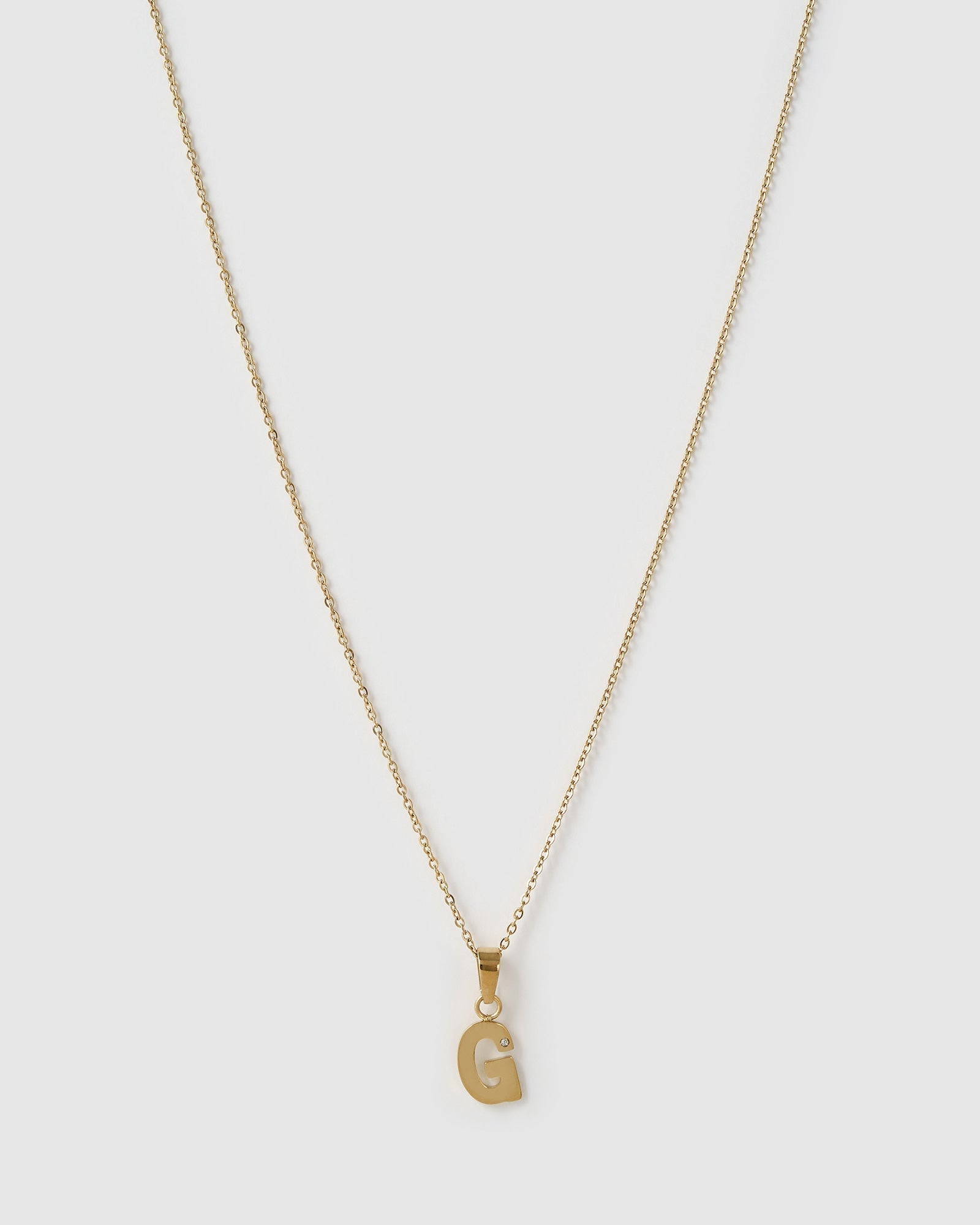 Colar Pingente Inicial - Ouro 18K | SILLENE - G