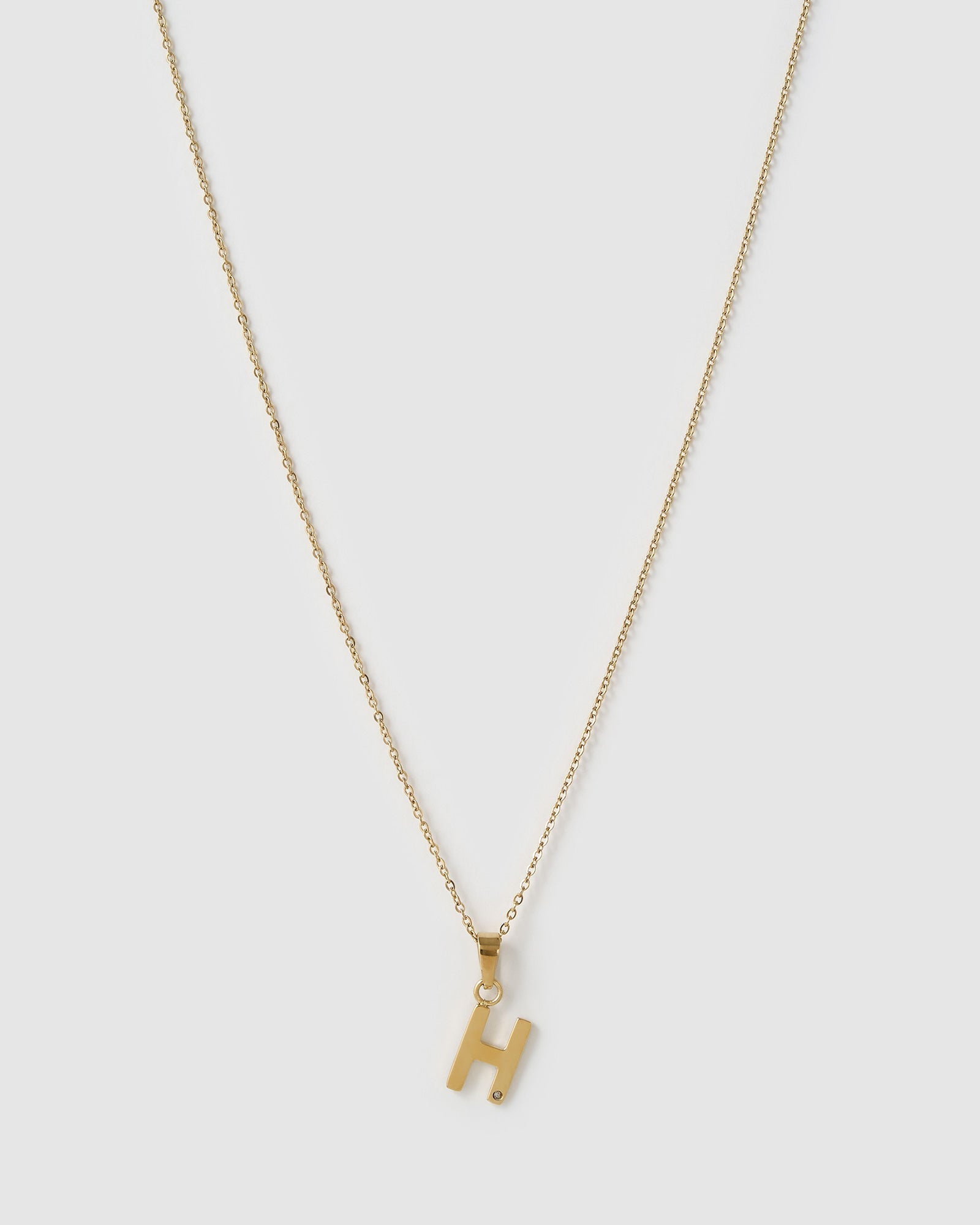 Colar Pingente Inicial - Ouro 18K | SILLENE - H