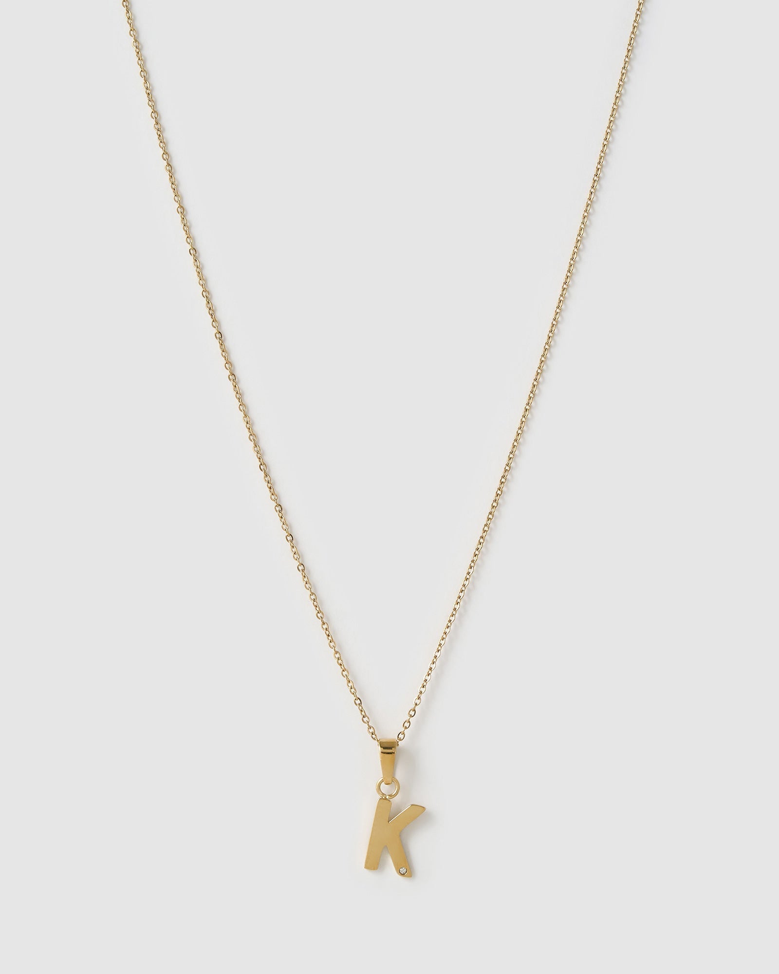 Colar Pingente Inicial - Ouro 18K | SILLENE - K