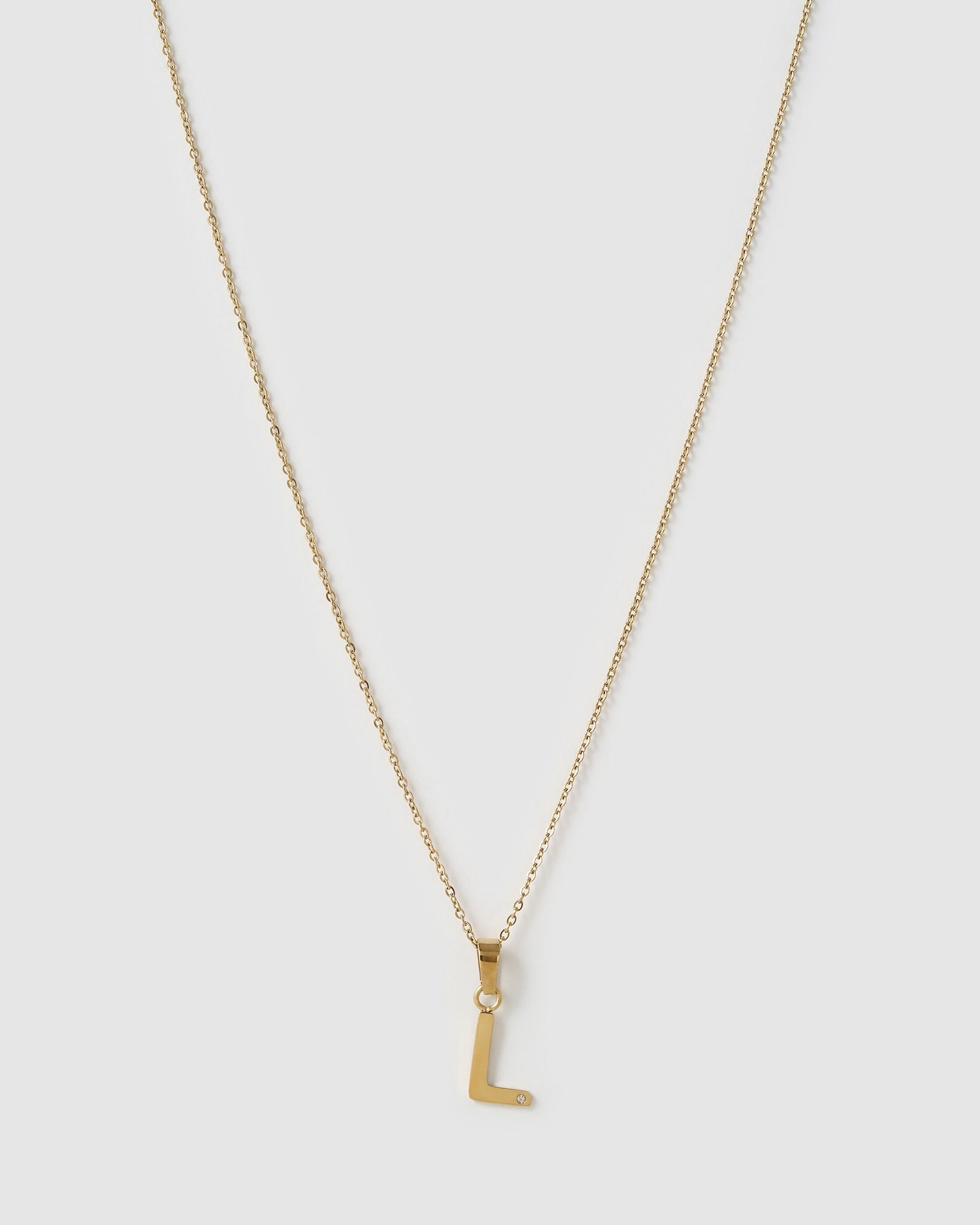 Colar Pingente Inicial - Ouro 18K | SILLENE - L