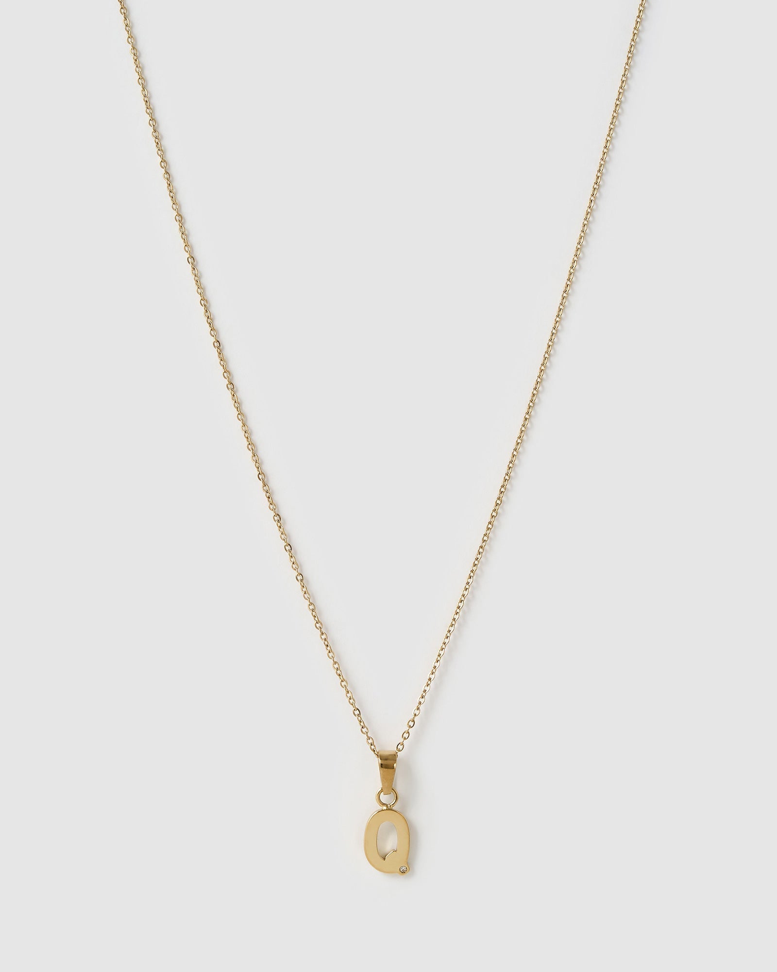 Colar Pingente Inicial - Ouro 18K | SILLENE - Q