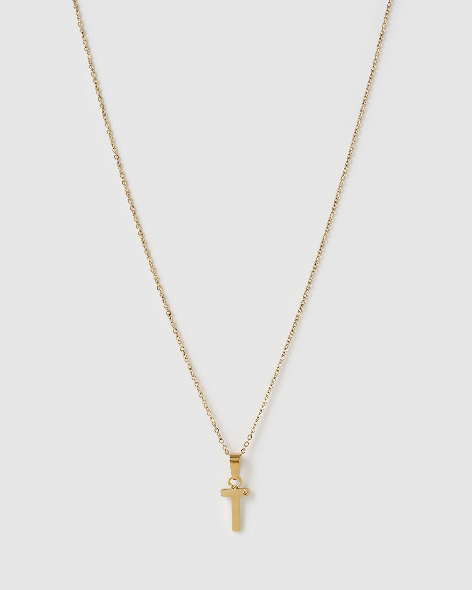 Colar Pingente Inicial - Ouro 18K | SILLENE - T
