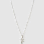 Colar Pingente Inicial - Prata | SILLENE - F
