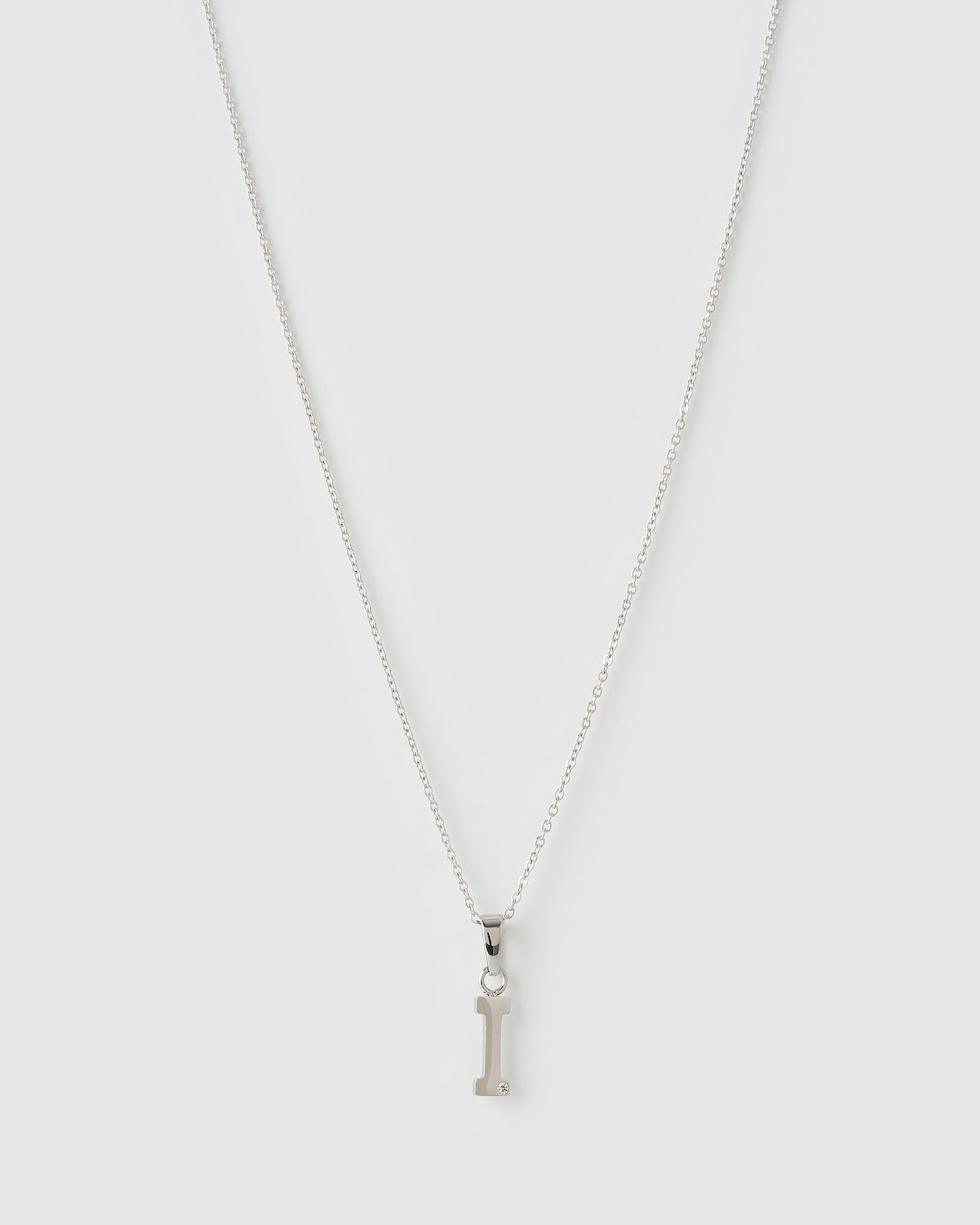 Colar Pingente Inicial - Prata | SILLENE - I