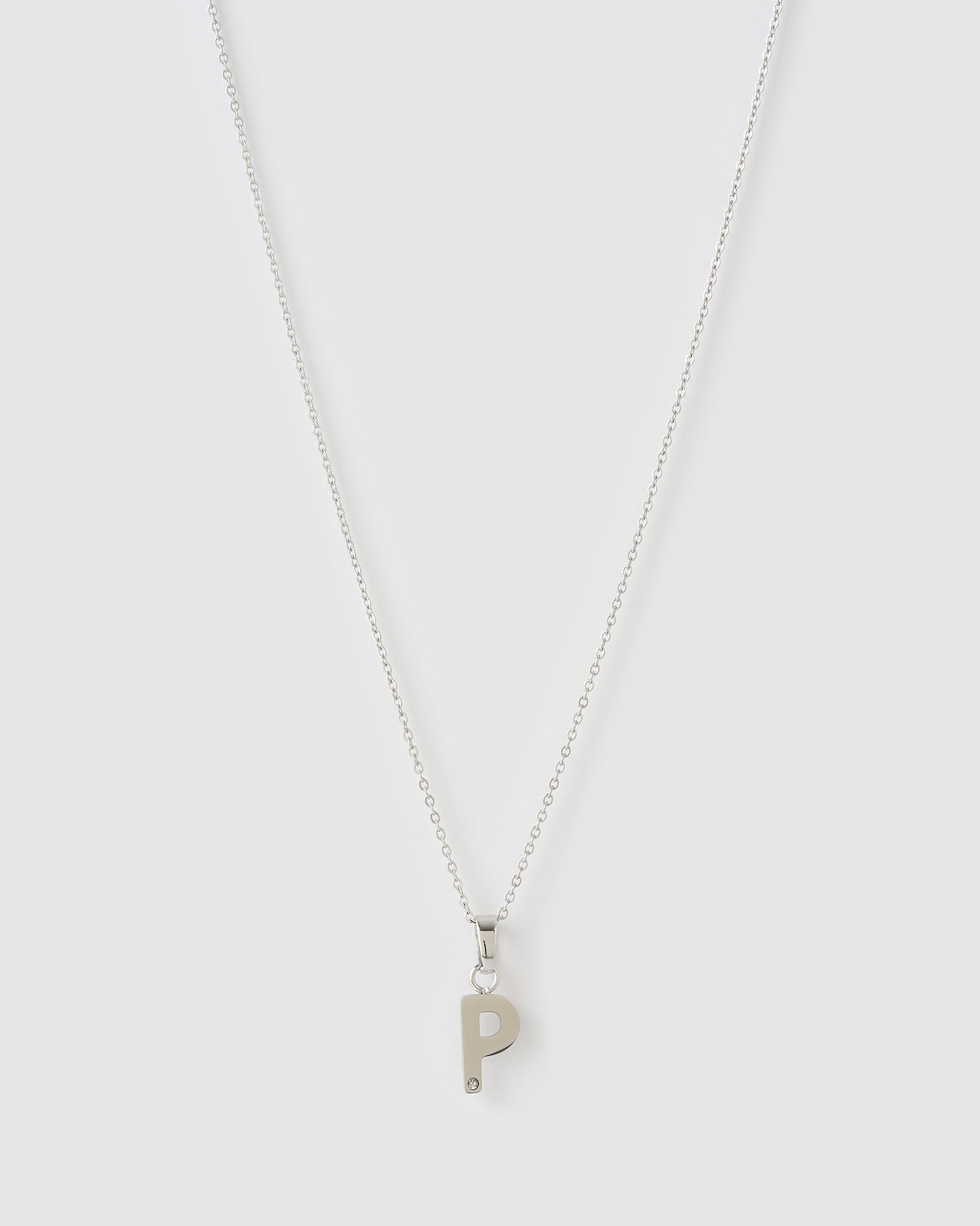 Colar Pingente Inicial - Prata | SILLENE - P